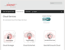 Tablet Screenshot of diginet.de